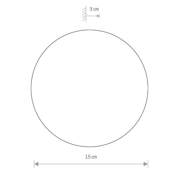 Loftowa lampa ścienna Ring 7634 LED 7634 3000K do holu czarna zdjęcie 4