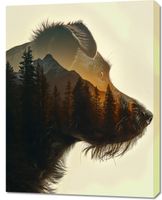 Obraz 70x90cm Psi Duch Lasu