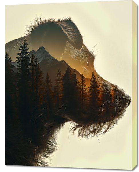 Obraz 70x90cm Psi Duch Lasu zdjęcie 1