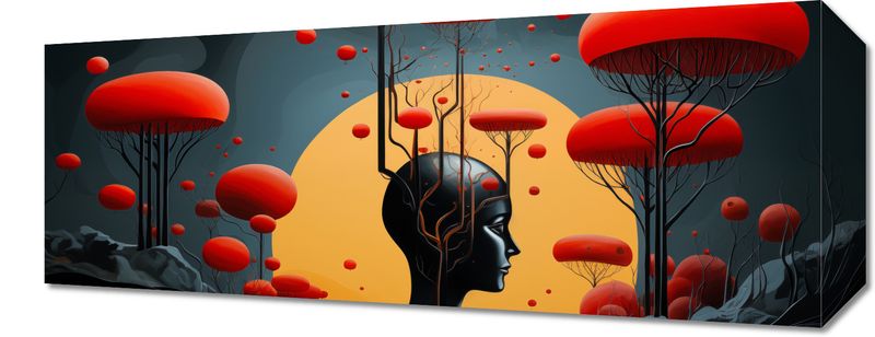 Obraz 50x20cm Myślokształty zdjęcie 1