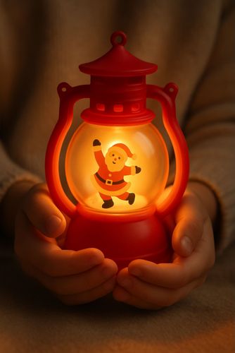 LAMPION LED 12,6 CM ŚWIĘTY MIKOŁAJ DEKORACJA na Arena.pl