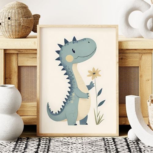 Plakat dla dziecka dinozaur 50x70 cm na Arena.pl