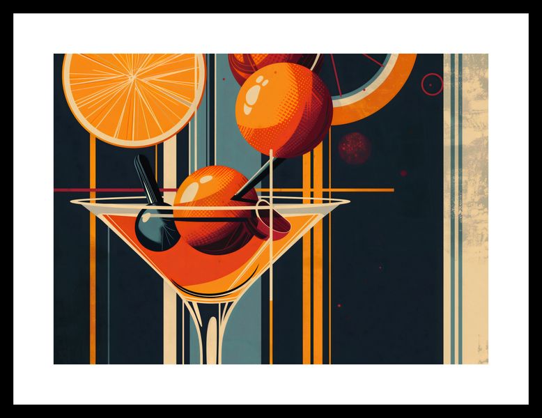 Plakat 35x25cm Koktajl w Stylu zdjęcie 3