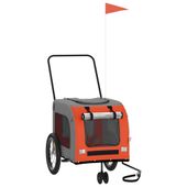 Przyczepka rowerowa dla zwierząt, tkanina Oxford i żelazo