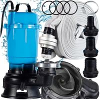 POMPA DO WODY CZYSTEJ BRUDNEJ SZAMBA SZLAMOWA ROZDRABNIACZ 3200W + WĄŻ 30M