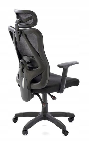 ERGONOMICZNY fotel obrotowy RAMOS czarny regulowany zdjęcie 1