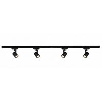 ZESTAW OSWIETLENIOWY 4X REFLEKTOR GU10 CZARNY MAT 35W IP20