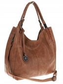 Tommasini Torebka Damska Listonoszka Duża Torba Shopper Worek 2692 Brązowa