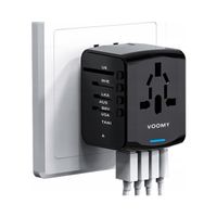 Przejściówka zasilająca VOOMY 5w1 z 3x USB-A i 1x USB-C