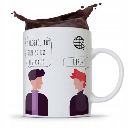 Kubek Prezent Dla Informatyka Programisty Ctrl + H Z Nadrukiem Ze Zdjęciem na Arena.pl