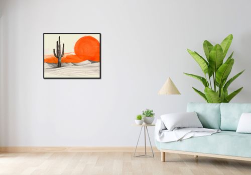 Plakat 76x60,5cm Kaktus Saguaro na Arena.pl