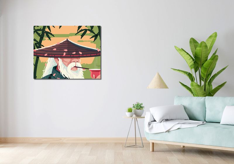 Obraz 90x70cm Starszy Dziadzio zdjęcie 2