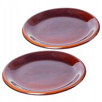 Kadax Talerz Obiadowy Płytki Kamionka 24cm 2szt