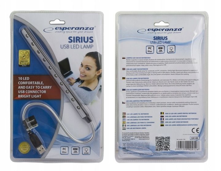 EA148 Lampka LED do notebooka USB Esperanza zdjęcie 3