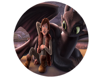 Opłatek na tort Jak wytresować Smoka