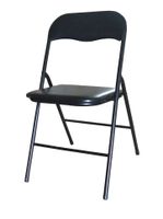 Krzesło składane model F czarny / csrebrny