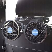 Wentylator Elektryczny Samochodowy Na Tylne Siedzenie Obracany O 360 Stopni
