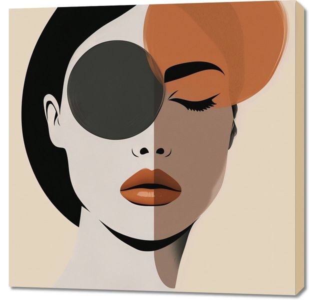 Obraz 90x90cm Dwie Strony Piękna zdjęcie 1