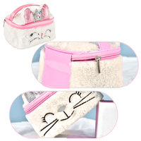 DLA NAJMŁOSZYCH PLUSZOWA KOSMETYCZKA DZIECIĘCA BIAŁA