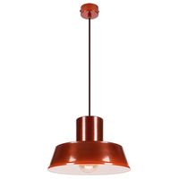 POLLY 1 Lampa wisząca - Industrialna, metalowa, bordowa 1xE27