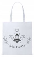Dla Pszczelarza Na Prezent Torba Eco Biała Shopper Z Nadrukiem Ze Zdjęciem