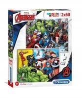 CLE puzzle 2x60 The Avengers2019 super kolor 2160