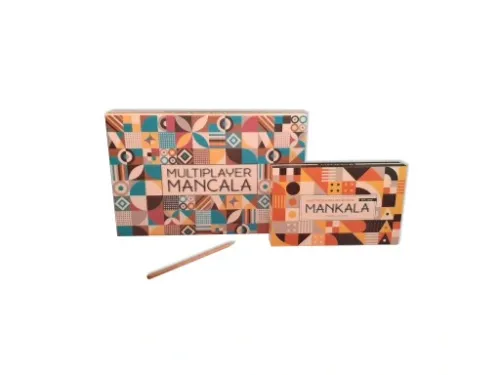 MANKALA UNIWERSALNA - DLA 2-3-4 GRACZY - DREWNIANA na Arena.pl