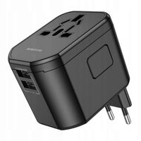 2 x Adapter sieciowy zasilania ładowarka zasilacz 2x USB +wtyczka USA UK EU