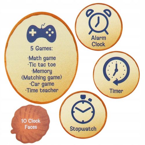 Stitch Wielofunkcyjny zegarek edukacyjny z grami, alarm, stoper dla dzieci na Arena.pl