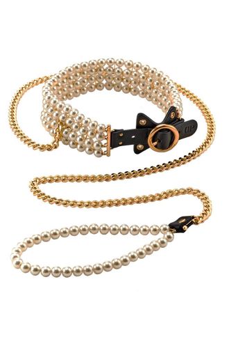 guilty pleasure luminious pearl leash and collar na Arena.pl