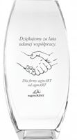 Wazon z grawer PREZENT podziękowanie dla firmy