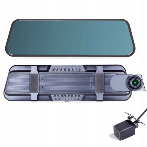 KAMERA SAMOCHODOWA WIDEOREJESTRATOR W LUSTERKU REJESTRATOR JAZDY PRZÓD TYŁ na Arena.pl