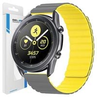 Beline pasek Watch 20mm Magneticszaro-żółty gray/yellow