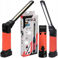 YATO LAMPA WARSZTATOWA AKUMULATOROWA LATARKA LED COB 5W +3W 600lm 6500K