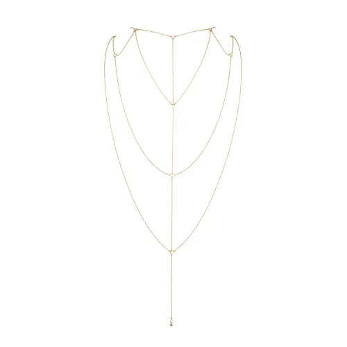 bijoux indiscrets magnifique back & cleavage chain gold - ozdobny na Arena.pl
