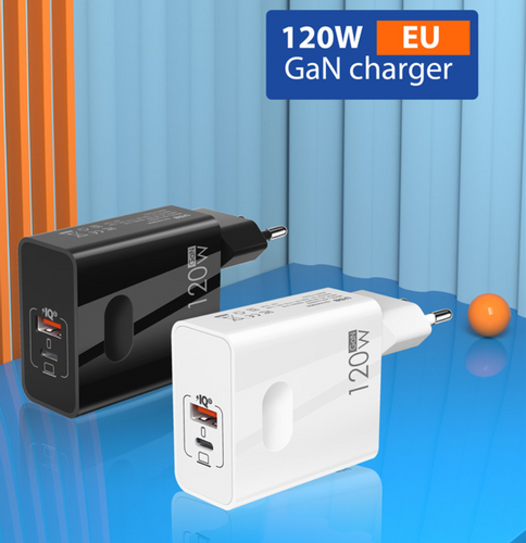 PKG013 Ładowarka USB 120W PD GaN szybkie ładowanie z kablem USB typu C na Arena.pl