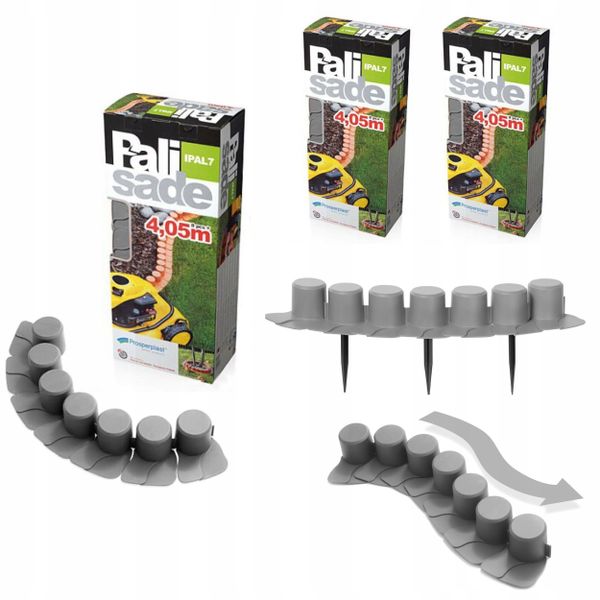 Palisada ogrodowa z kołnierzem IPAL7 12m Płotek zdjęcie 1