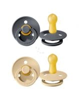 BIBS : 2-PACK S IRON & BEIGE Smoczek