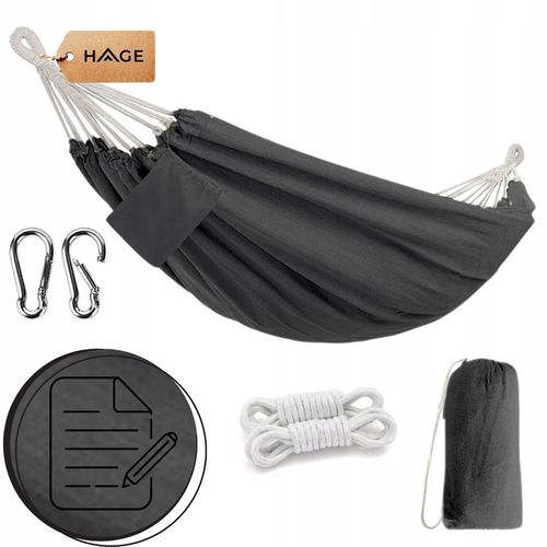 HAMAK OGRODOWY TURYSTYCZNY BOHO MOCNY DWUOSOBOWY 150x275cm 240kg + TORBA na Arena.pl