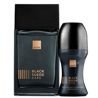 Avon Black Suede Dark Zestaw Męski Perfumy + Kulka