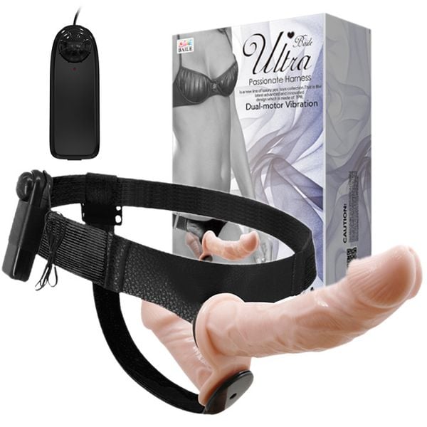 Dwustronny Penis Strap On Pegging Dla Par Wibracje zdjęcie 1