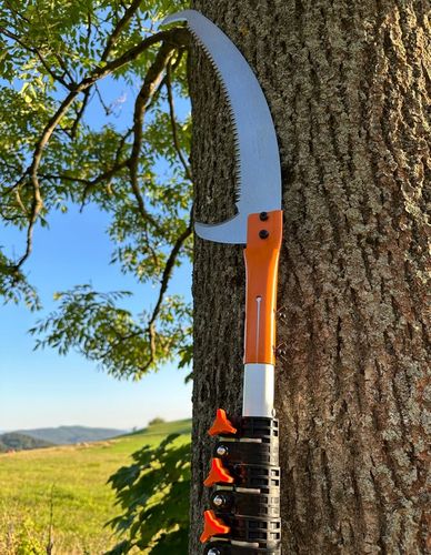Piła do Gałęzi Drzew Teleskopowa 5,5mb Ręczna Stalowe Ostrze + na Arena.pl