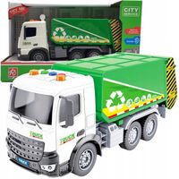 Śmieciarka Auto Truck Samochód dla dzieci do wywozu śmieci Napęd światła