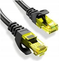 KABEL SIECIOWY LAN CAT 6 UTP PRZEWÓD INTERNETOWY ETHERNET RJ45 CZARNY 30m