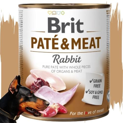 mokra klarma dla psa z królikiem brit pate&meat rabbit 800g bezzbożowa na Arena.pl