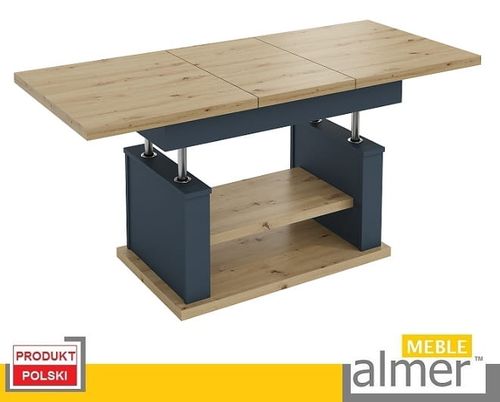 Ława Rozkładana Podnoszona Ławostół Stół L06 Dąb Artisan Grafit 130/210x80 na Arena.pl