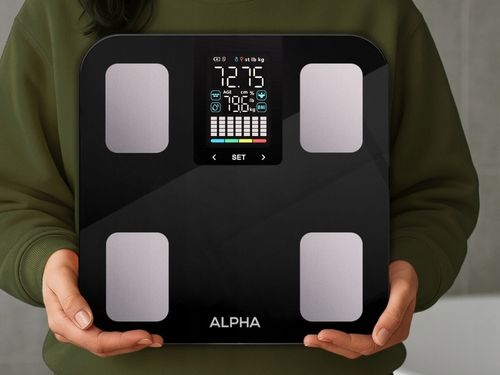 Waga Łazienkowa Elektroniczna Alpha - Aplikacja po Polsku Analityczna na Arena.pl