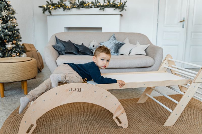 domowy plac zabaw Moon Max biały zdjęcie 5