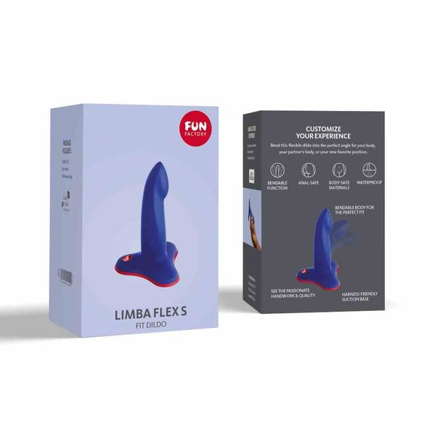 Dildo Fun Factory Wyginane Limba Flex S Szafirowe zdjęcie 7