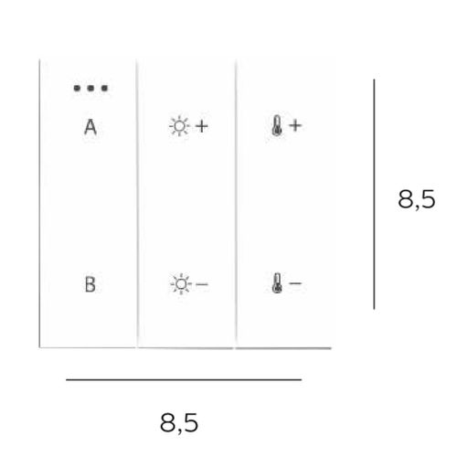 Panel Bluetooth startujący AZ5210 na baterie biały na Arena.pl